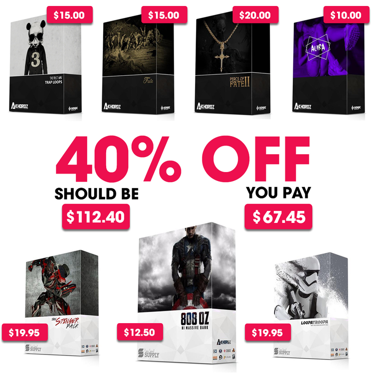 Ultimate Bundle - Sonic Sound Supply - drum kits, construction kits, vst, loops and samples, free producer kits, producer sounds, make beats