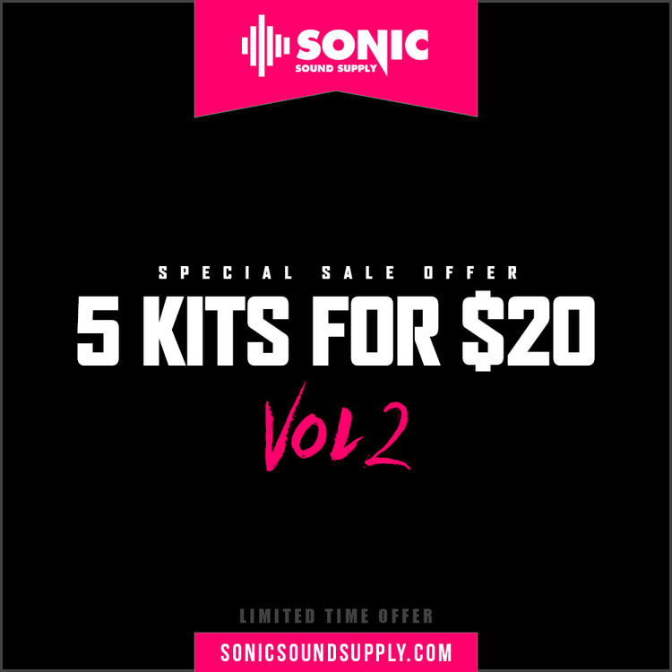 5 kits for $20 - VOL 2 - Sonic Sound Supply - drum kits, construction kits, vst, loops and samples, free producer kits, producer sounds, make beats